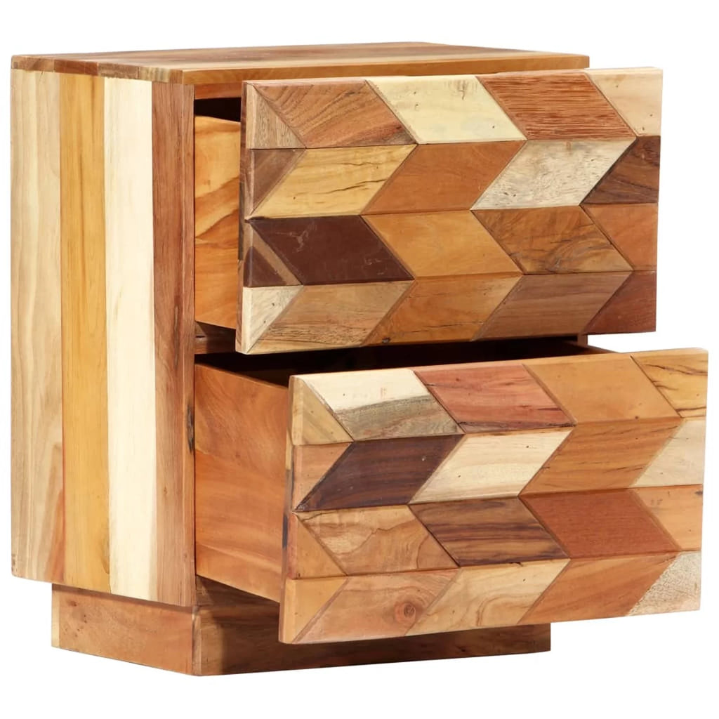 Solid Reclaimed Wood Bedside Cabinet P491113