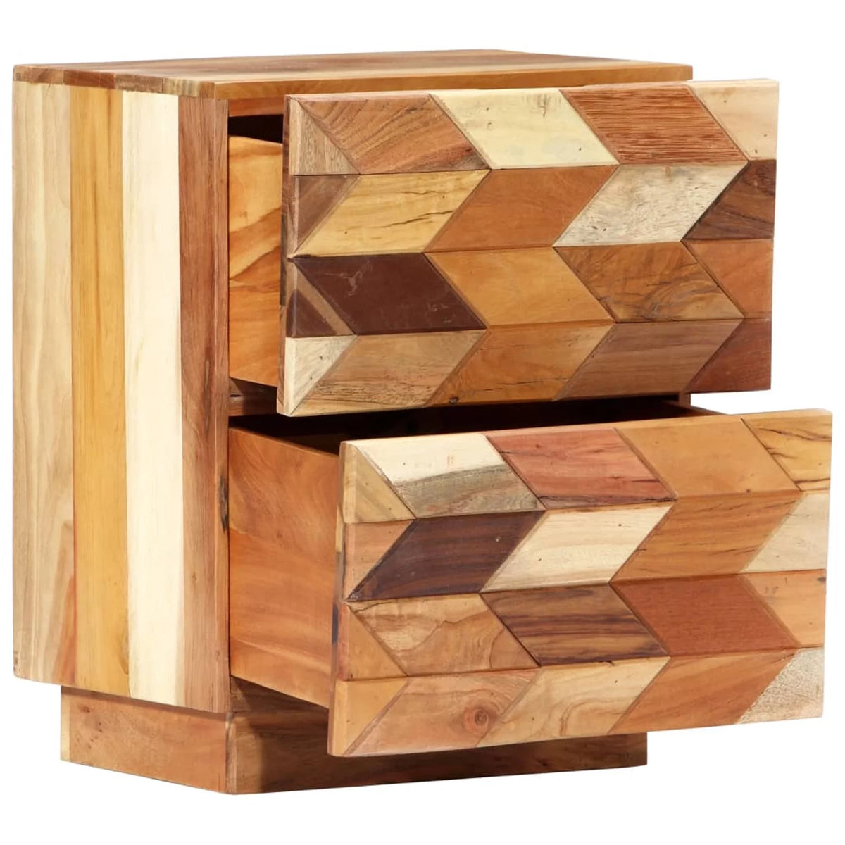 Solid Reclaimed Wood Bedside Cabinet P491113