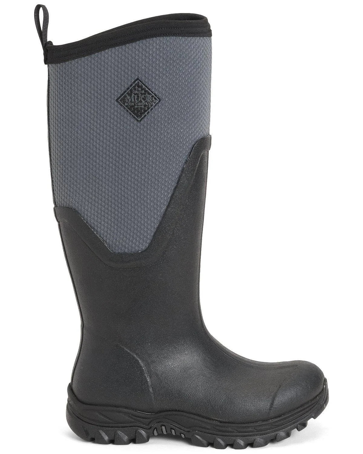 Grey Tall Work Boots A61253
