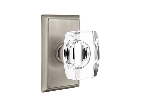 Pewter Passage Set with Crystal Knob P5181