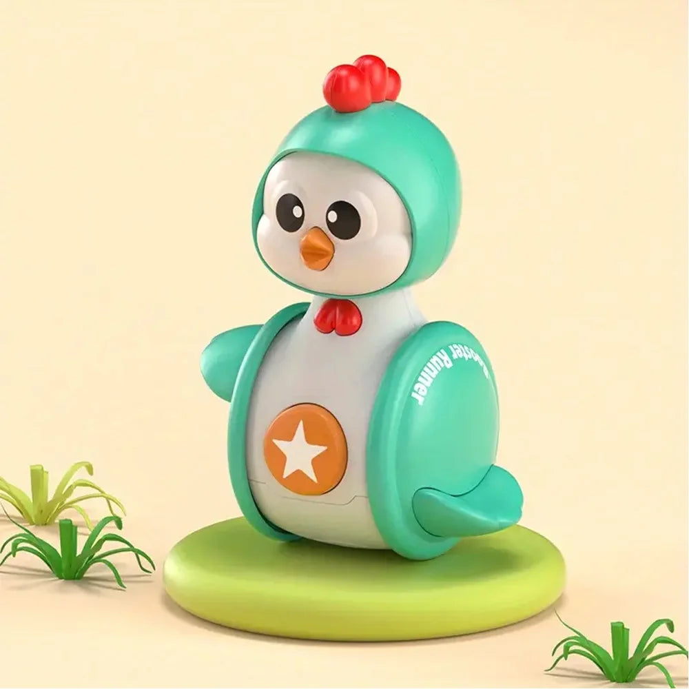 3Pcs Musical Cartoon Tumbler Toys for Baby Toddlers O6342