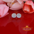925 Sterling Silver Diamond Stud Earrings F918