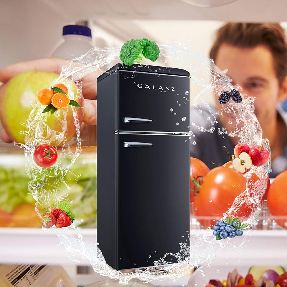 Black 10.0 Cu Ft Top Freezer Refrigerator K2755