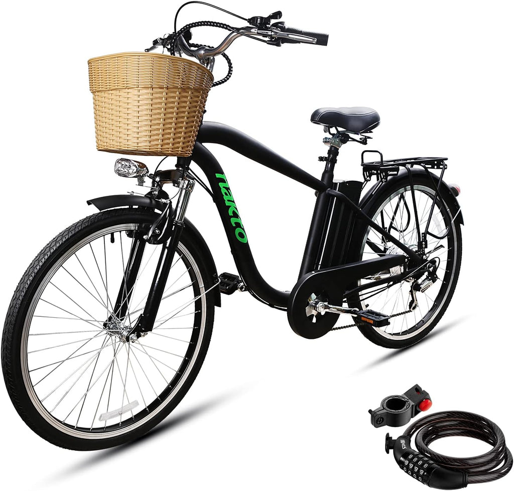 26'' Electric Bike 250W/350W Brushless Motor 10.5Ah Removable Lithium Battery Y84641