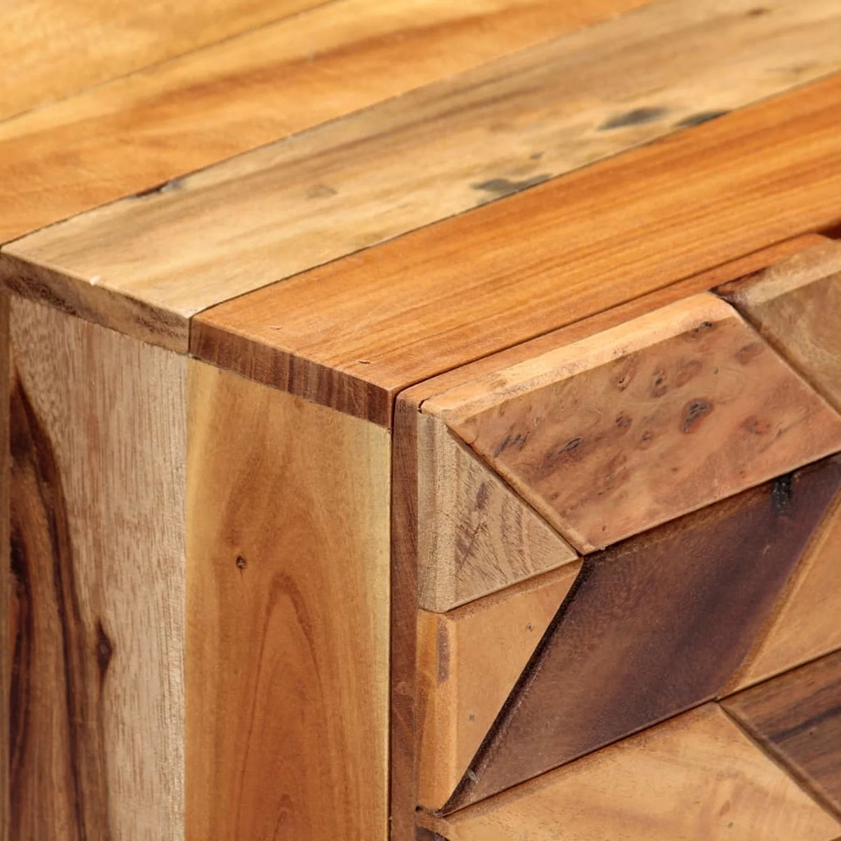 Solid Reclaimed Wood Bedside Cabinet P491113