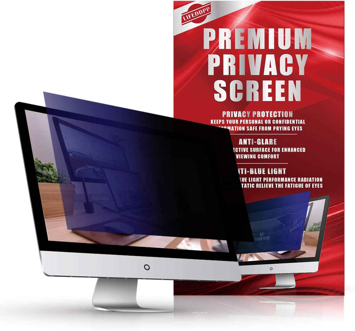 22 Inch Anti-Glare Privacy Screen Filter for Widescreen Monitor, Pack of 2 Z599729