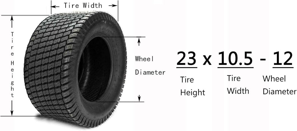 23X10.50-12 Lawn Mower Cart Turf Tires 4PR G8197