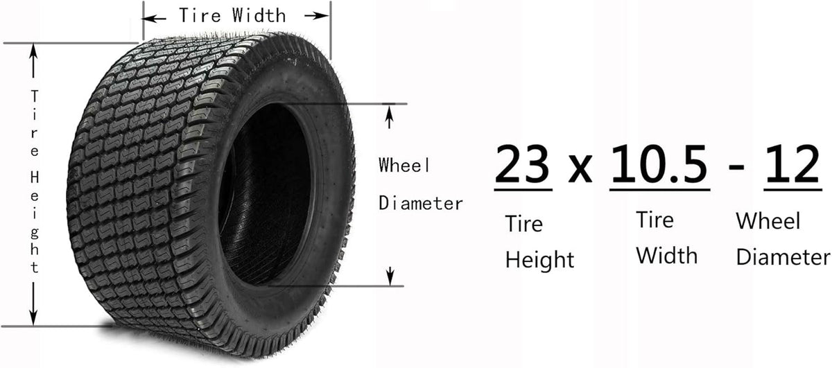 23X10.50-12 Lawn Mower Cart Turf Tires 4PR G8197
