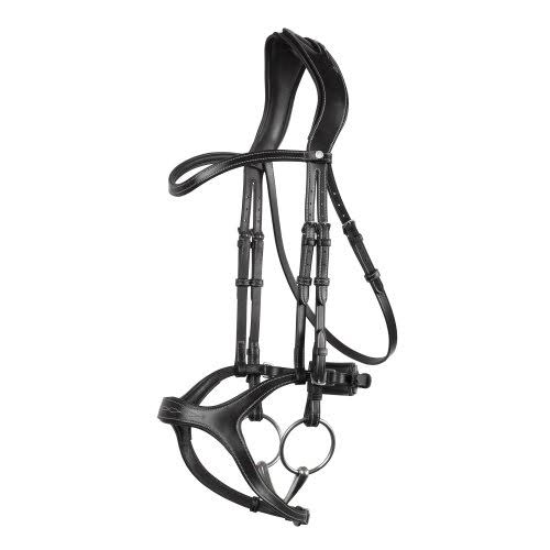 Black Eco Leather Snaffle Bridle V3189