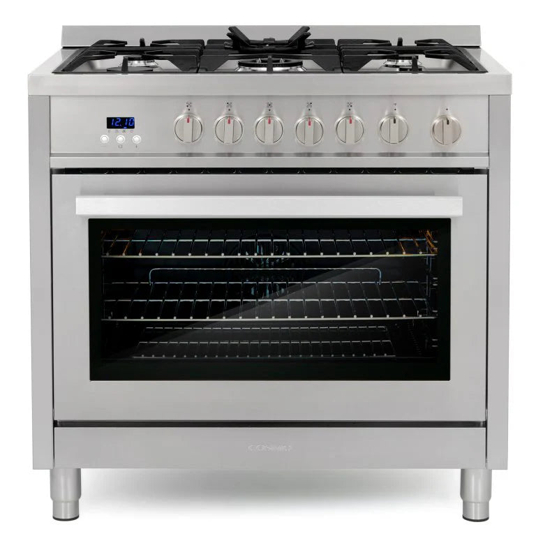 36 3.8 cu. ft. Single Oven Gas Range with 5 Burner Cooktop Stainless Steel Z42878