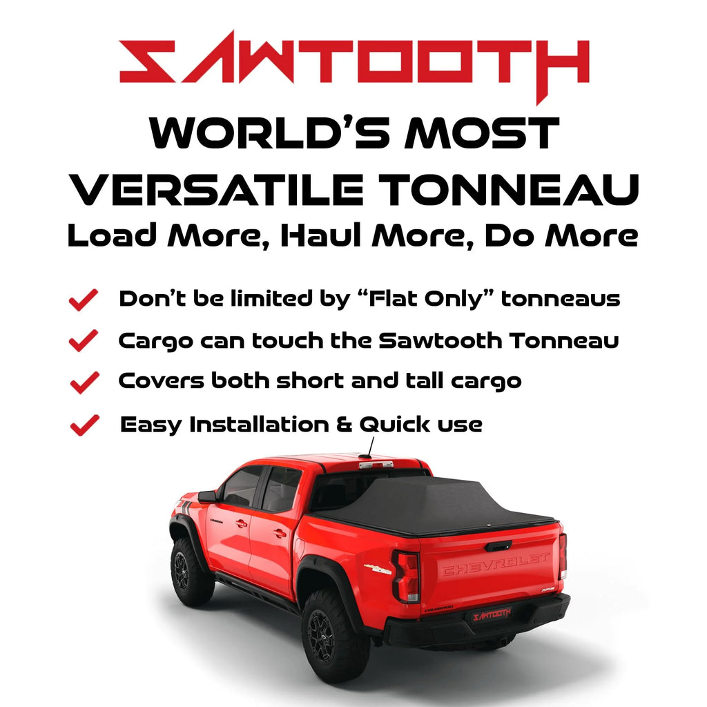 Sawtooth Expandable Tonneau Cover for Truck Bed F95394