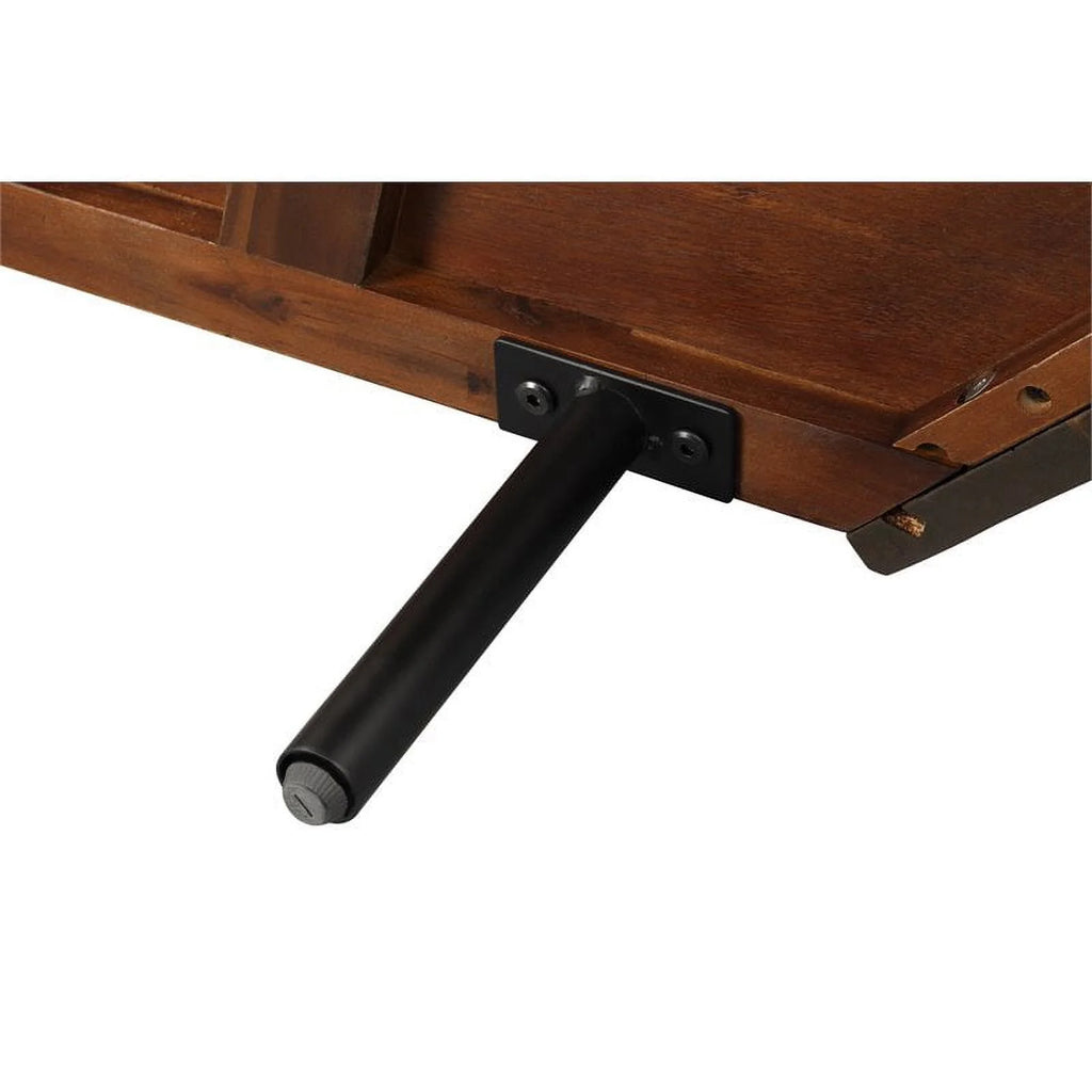 Brown Acacia Wood Corner Media Stand S54238