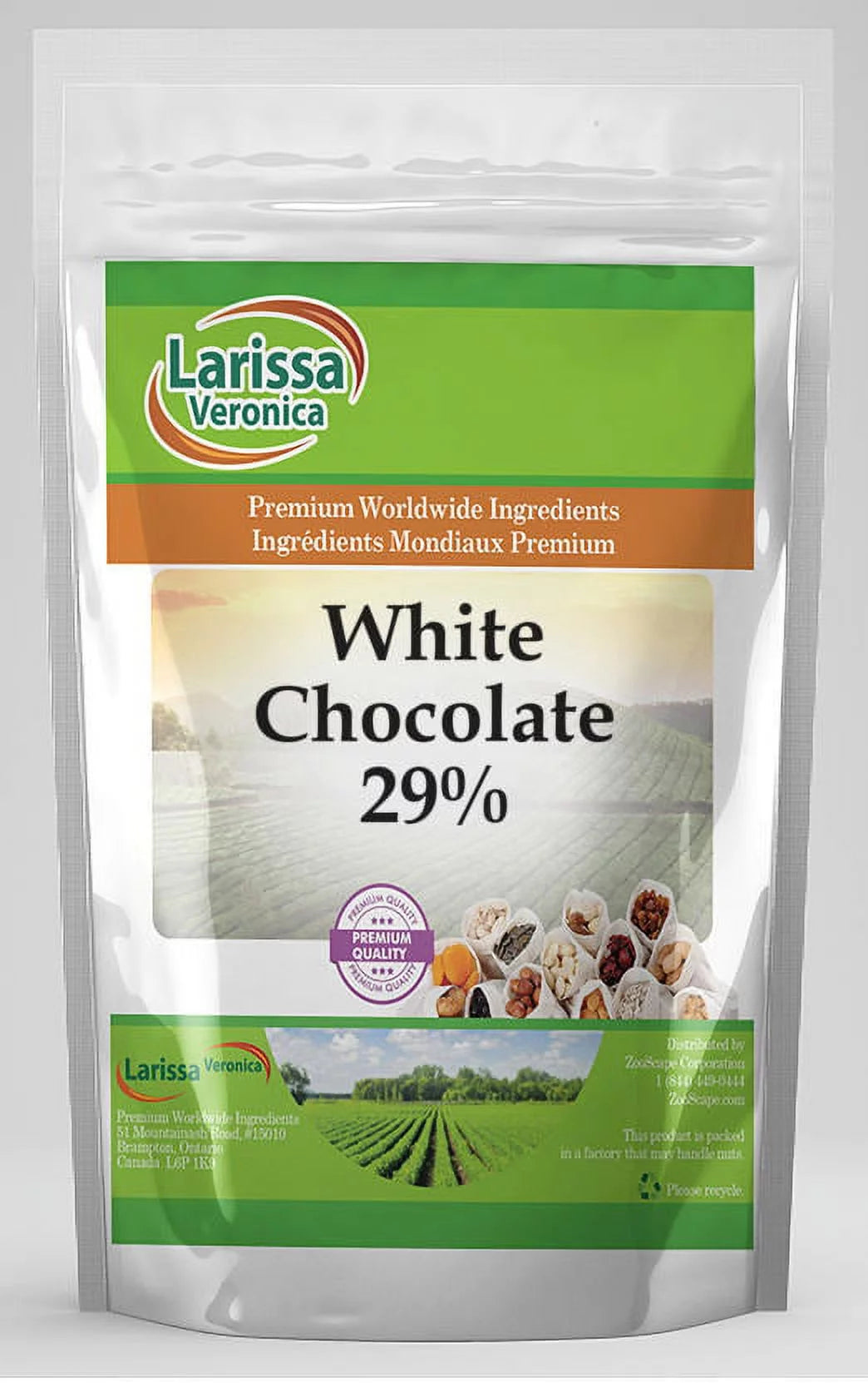 White Chocolate Couverture Callets 4 oz 3-Pack K10430