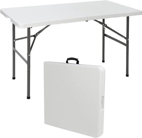 4ft White Plastic Folding Table A635