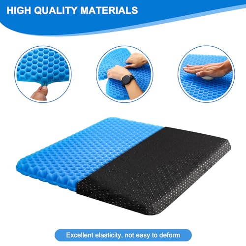 Thick Extra Large Gel Seat Cushion with Non-Slip Cover M654