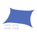 Blue Rectangle Sunscreen Awning Tarp V780849