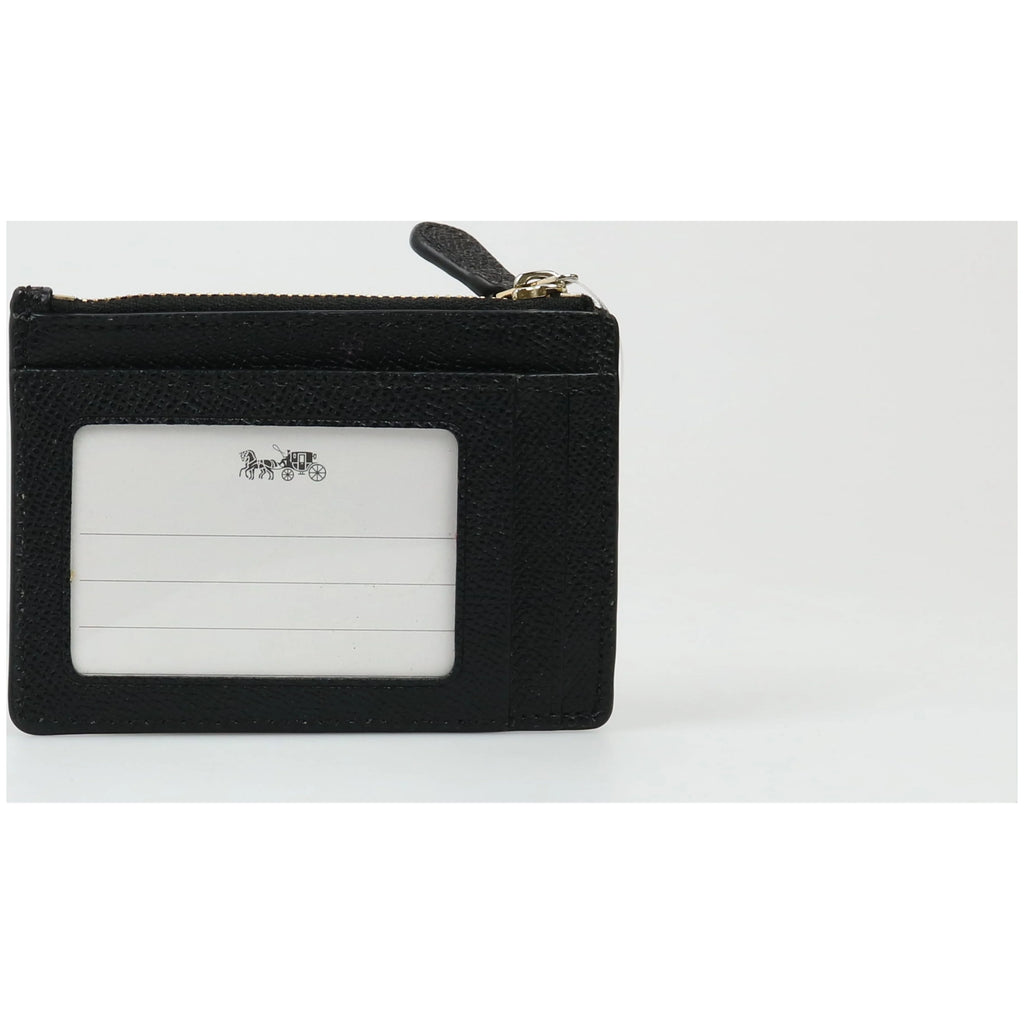Skinny ID Case in Cross Leather Light Gold Black H89176