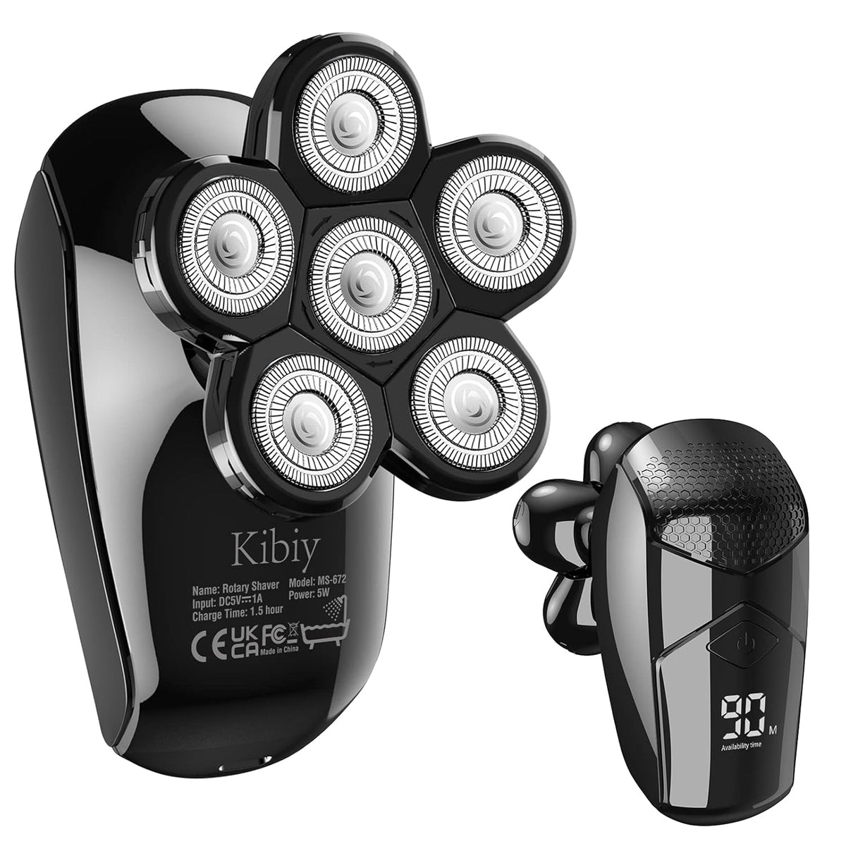 Black 5-in-1 Electric Head Shaver Pack of 2 H825869