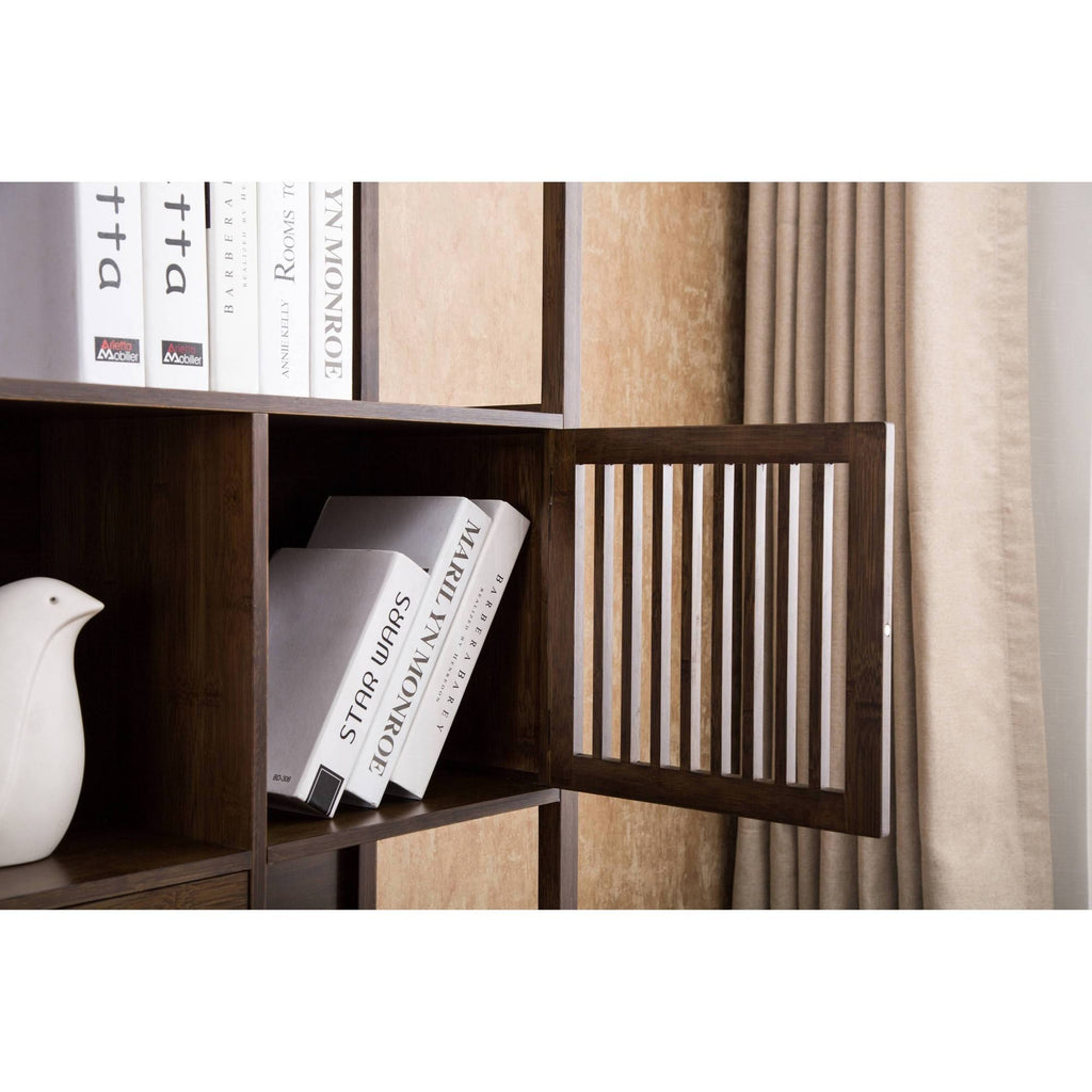Cappuccino Bamboo Bookcase N1212