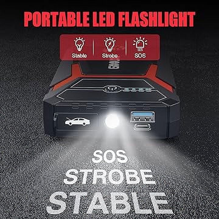 1500A Peak 12V Portable Car Jump Starter M32776