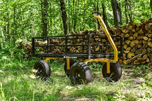 Gray Heavy Duty Steel Mesh Utility Wagon Cart L4528