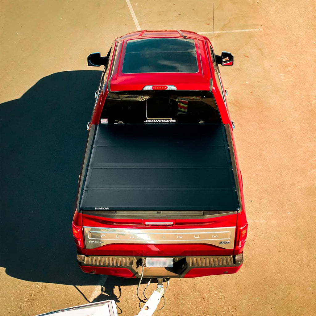 Black Hard Tri-Fold Truck Bed Tonneau Cover for Ford Ranger 5' Bed F273005
