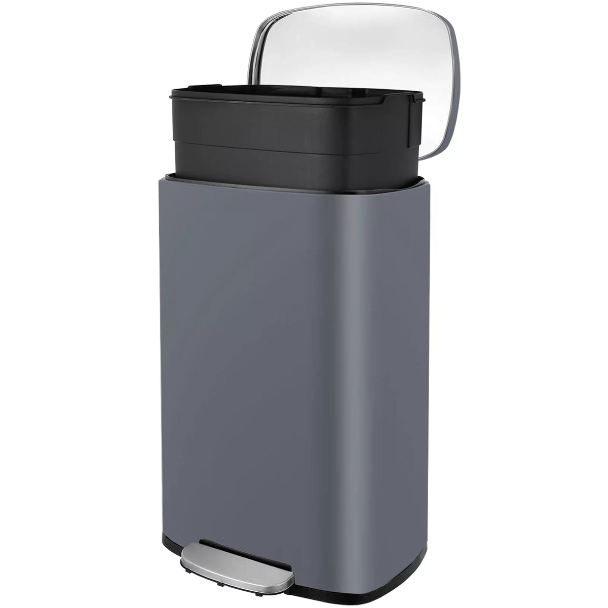 50L Stainless Steel Kitchen Step Trash Can O430603