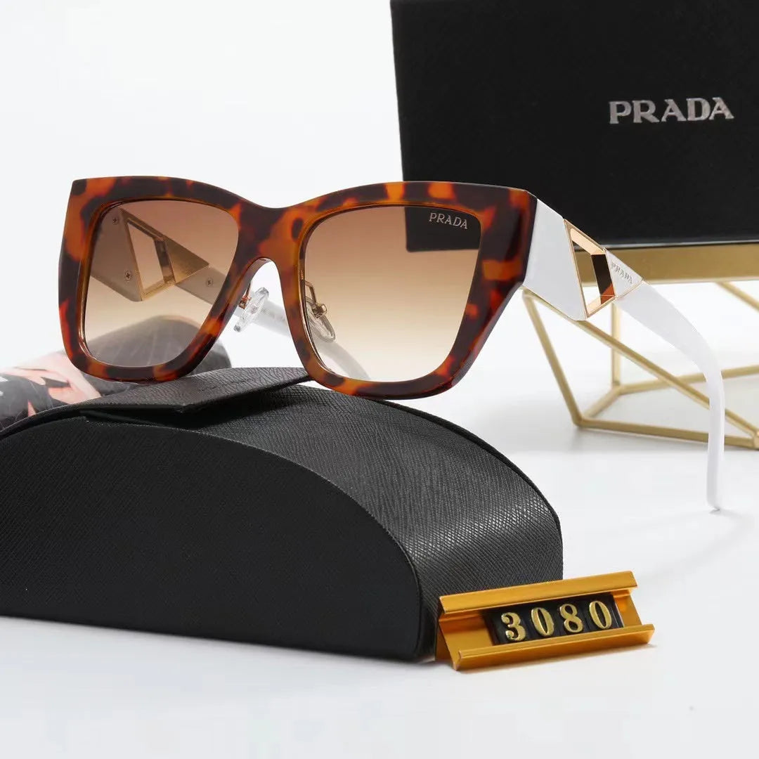Fashion PA Letter Triangle Hollow Print Sunglasses L59255