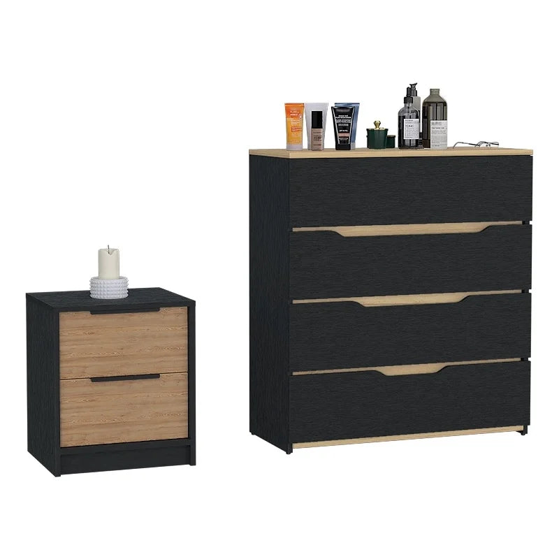2-Piece Bedroom Set with Nightstand and Dresser K644841
