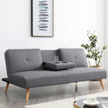 Grey Polyester Futon R579