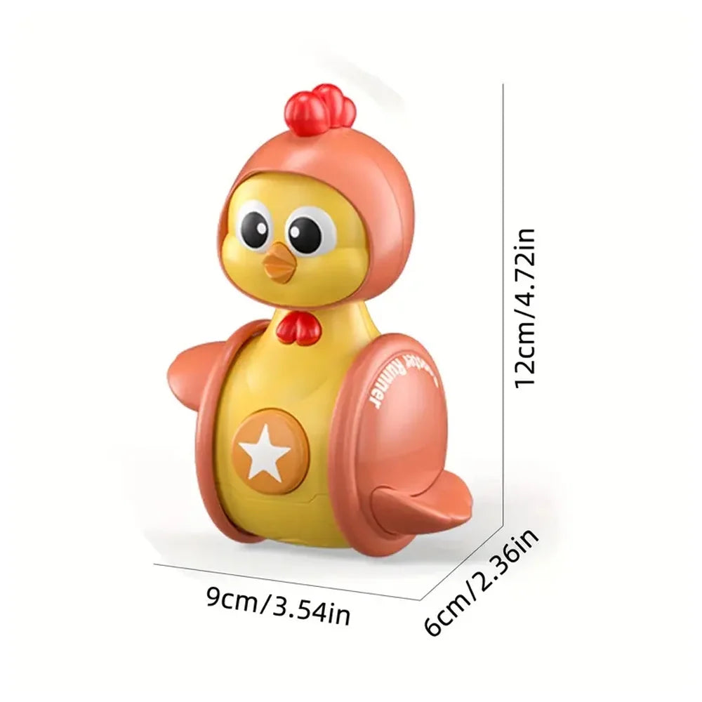 3Pcs Musical Cartoon Tumbler Toys for Baby Toddlers O6342
