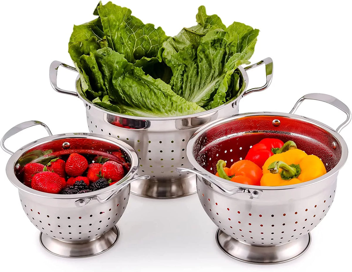 Stainless Steel Colander Set of 3 T80040
