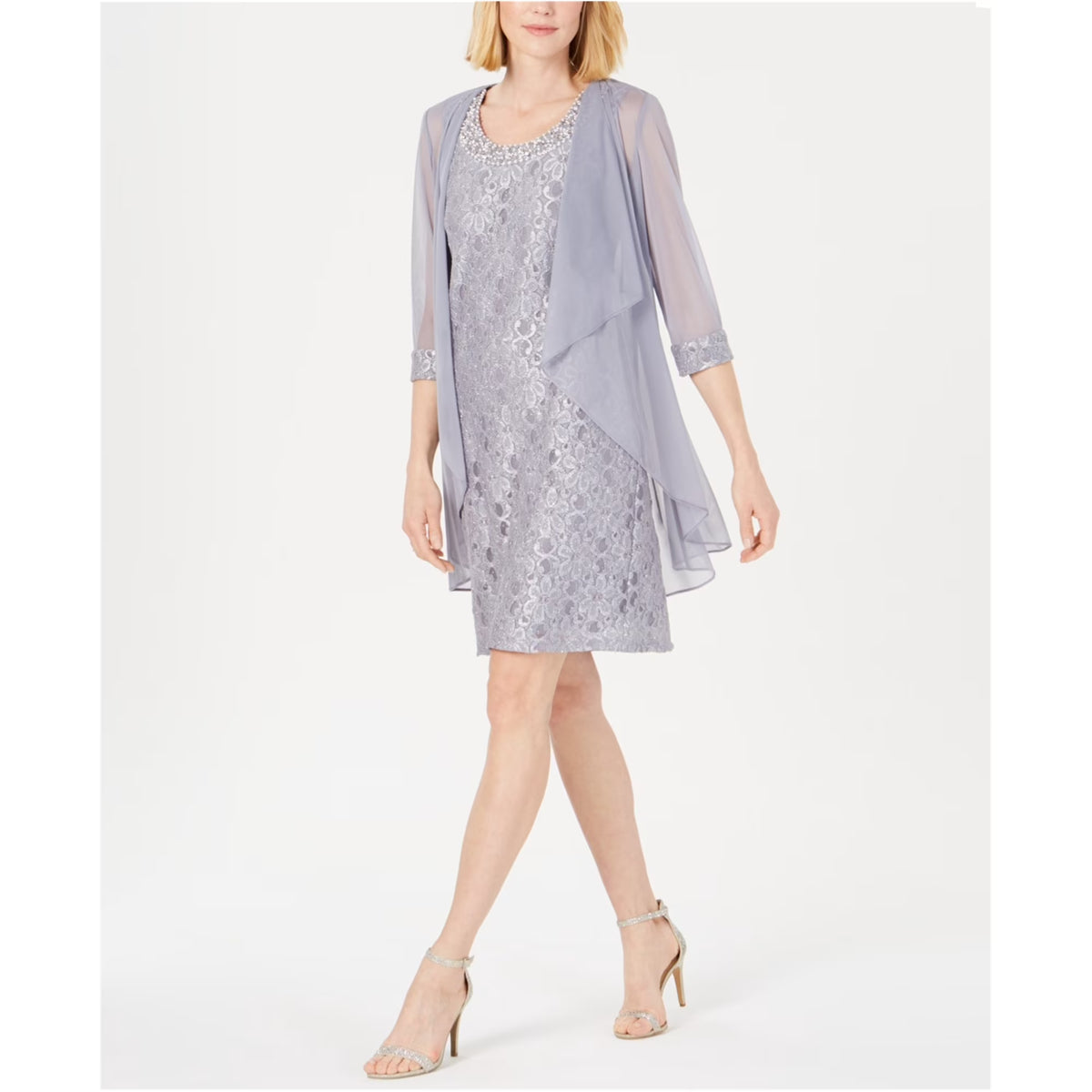 Sheer Jacket, Grey, 14 Q383028