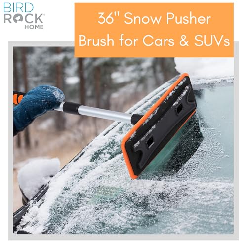 55" Extendable Snow Brush with Detachable Scraper T3427