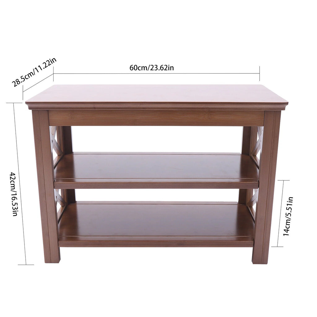 3-Tier Bamboo Shoe Rack Bench T630088