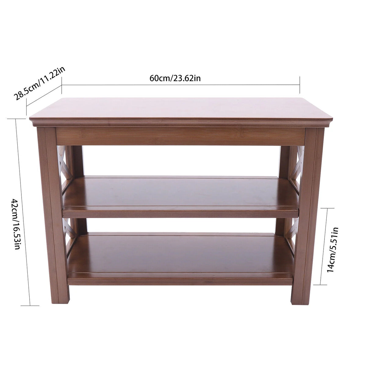 3-Tier Bamboo Shoe Rack Bench T630088