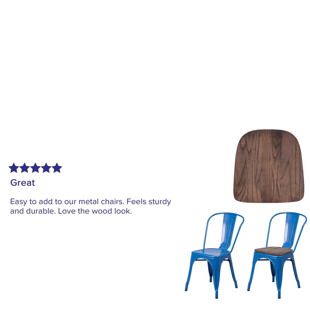 Rustic Walnut Wood Seat F21058