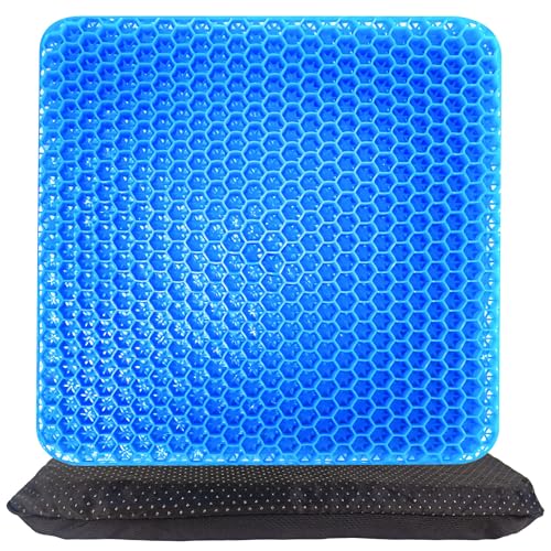 Thick Extra Large Gel Seat Cushion with Non-Slip Cover M654