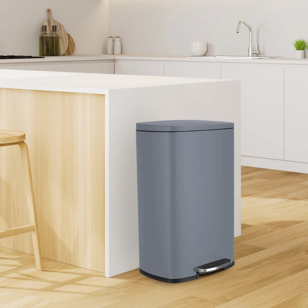 50L Stainless Steel Kitchen Step Trash Can O430603