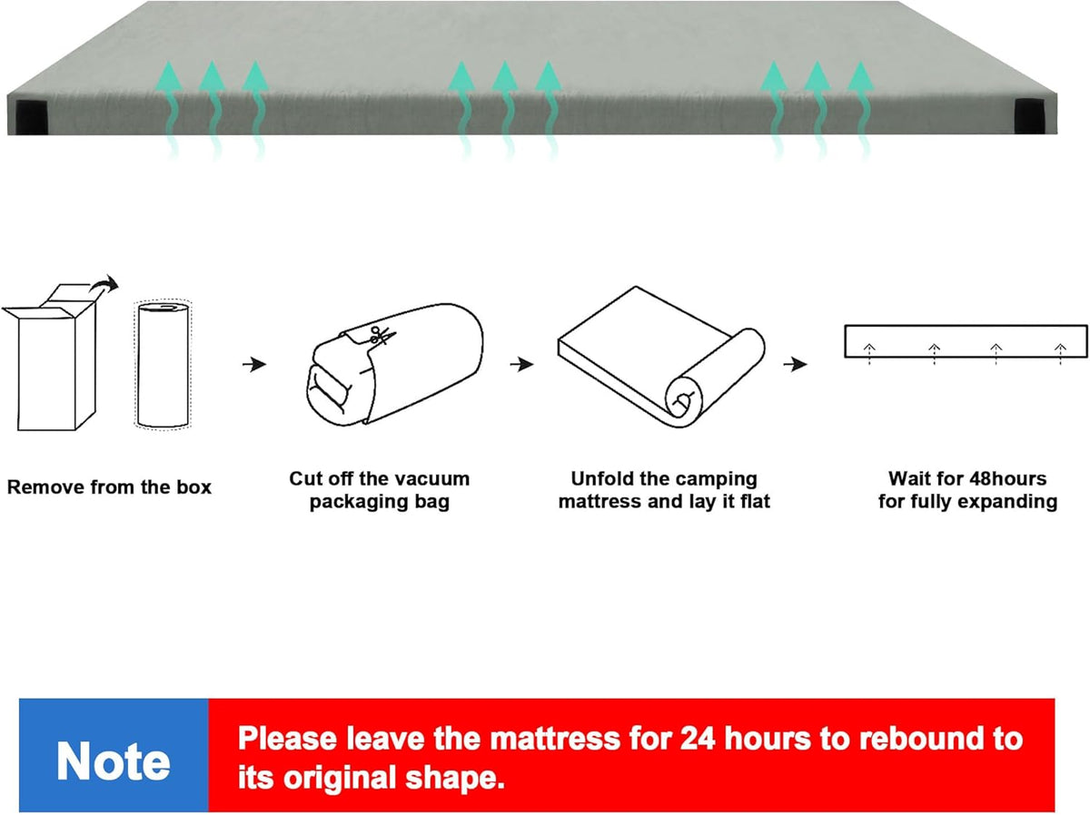 Waterproof Memory Foam Camping Mattress Pad V98708