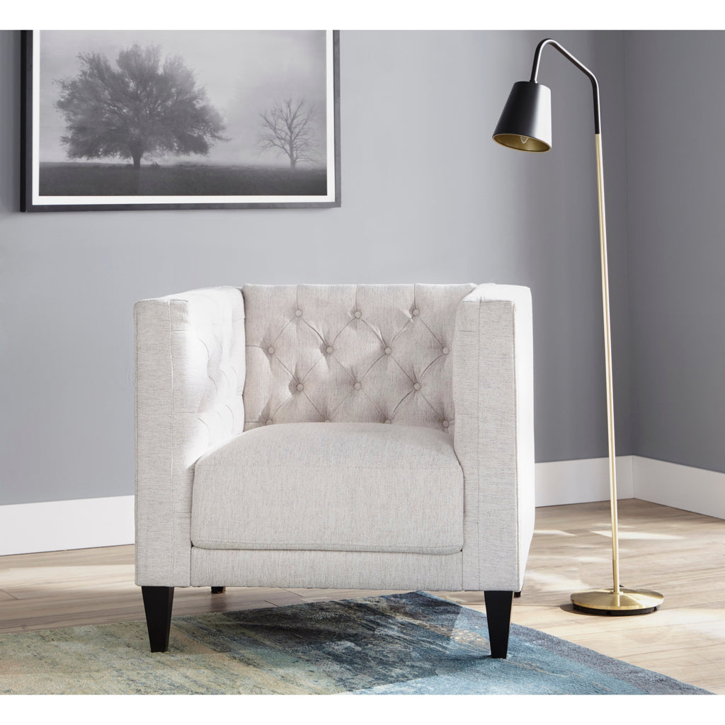 Modern Chesterfield Back Accent Chair Velvet M6324