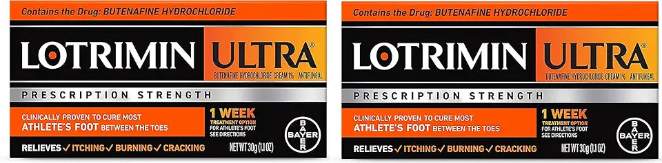 Antifungal Cream with Butenafine Hydrochloride 1% 1.1 Ounce (Pack of 2) B239549