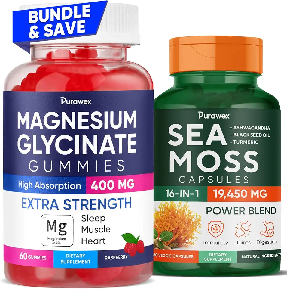 Magnesium Glycinate Gummies & Sea Moss Capsules U771