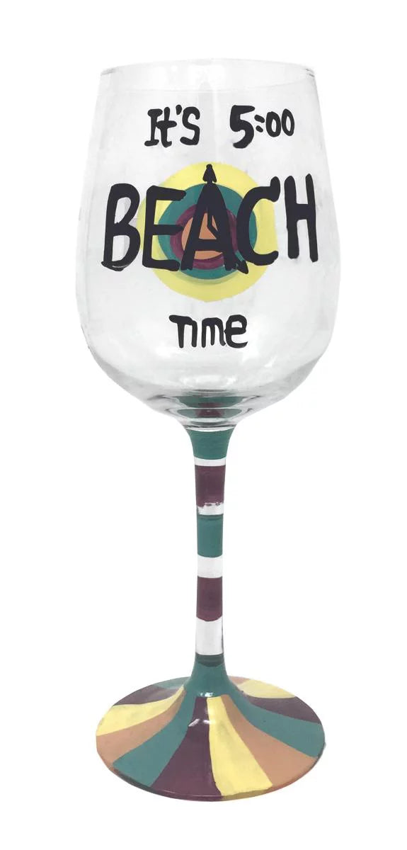 Hand Painted Wine Glass Set V60960