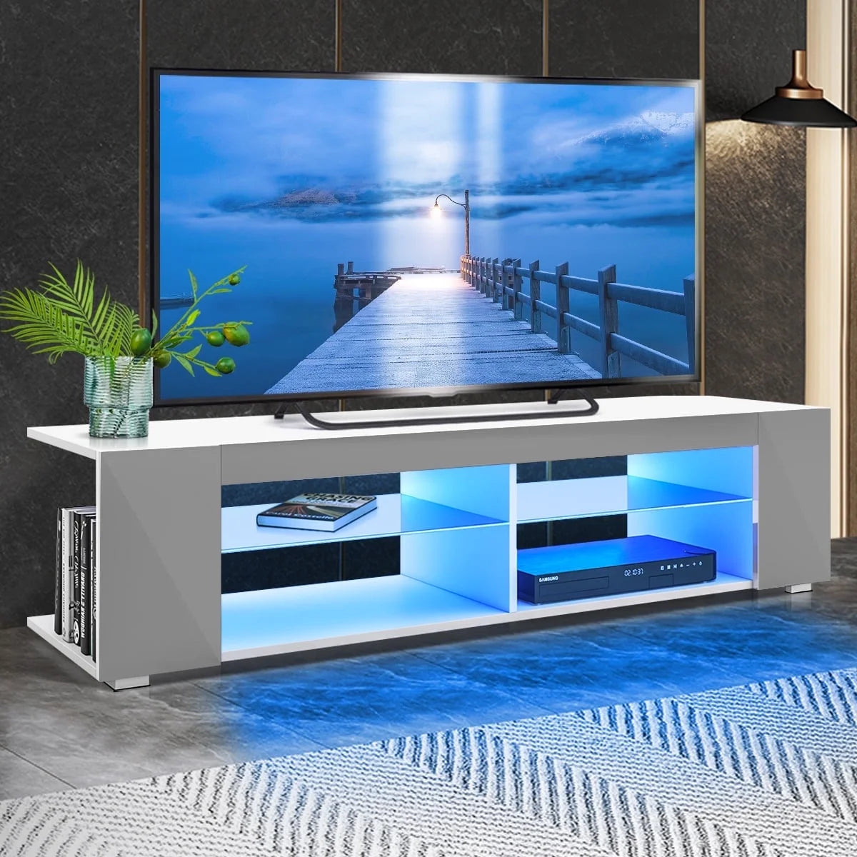 65 inch TV Stand with LED Lights V580978