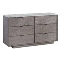 Oak 6 Drawer Engineered Wood Dresser L7833