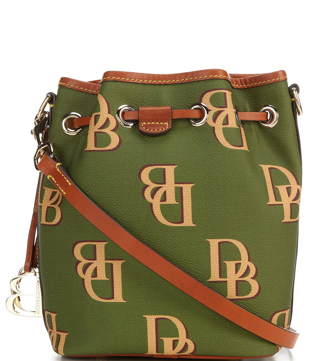 Saddle Coated Cotton Drawstring Bag T405279