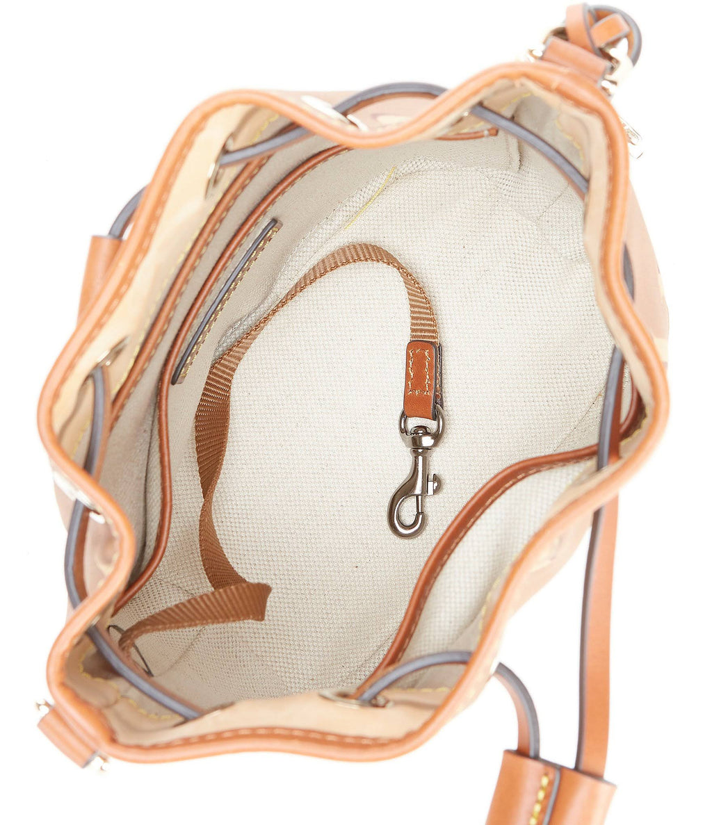 Saddle Coated Cotton Drawstring Bag T405279
