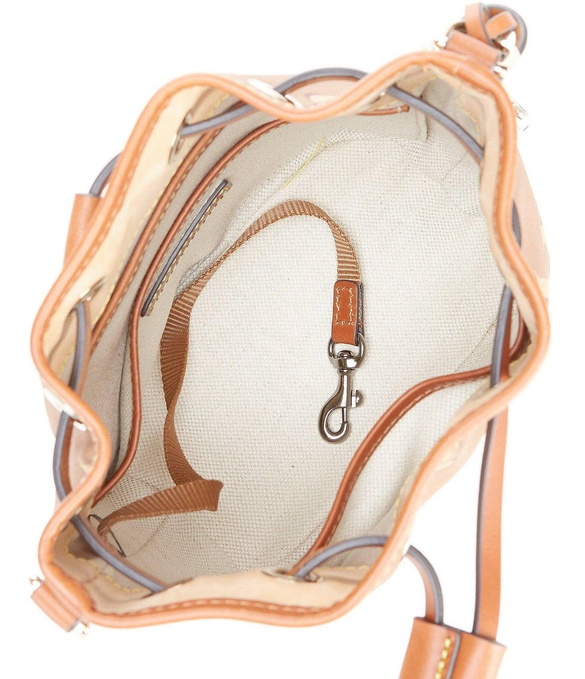 Saddle Coated Cotton Drawstring Bag T405279
