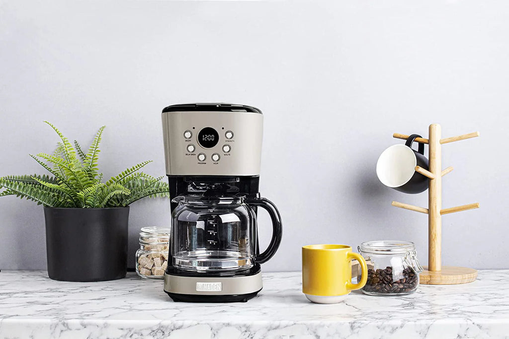 Turquoise Blue 12 Cup Programmable Coffee Maker with Glass Carafe Z9730